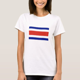 Zivile Flagge Costa Ricas T-Shirt