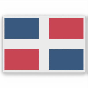 Zivile Flagge der Dominikanischen Republik (1849-h Aufkleber