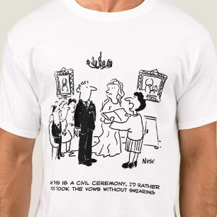 Zivile Hochzeitsfeier in einer Kanzlei T-Shirt