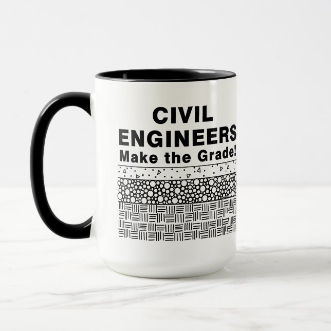 Zivile Ingenieure machen die Tasse der Stufe (Links)