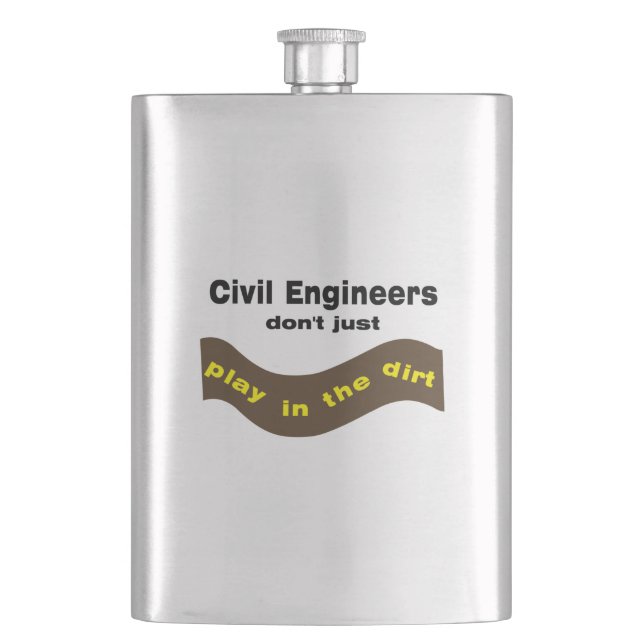 Zivile Ingenieure spielen Flachmann (Vorderseite)