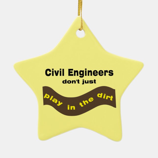 Zivile Ingenieure spielen Keramik Ornament (Hinten)