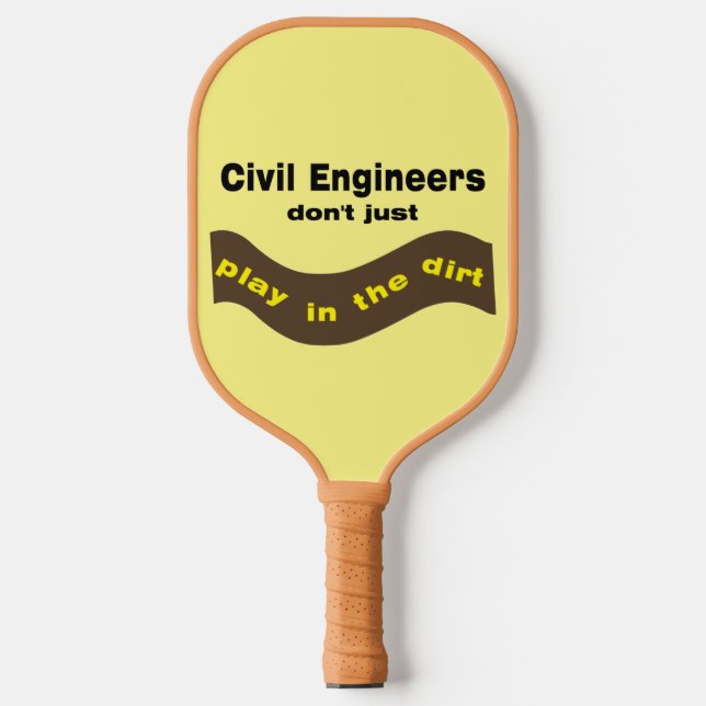 Zivile Ingenieure spielen Pickleball Schläger (Vorderseite)