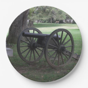 Zivile Kriegs-Kanone Gettysburg Pappteller