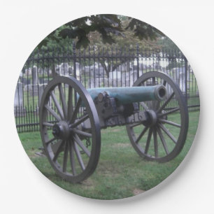 Zivile Kriegs-Kanone Gettysburg Pappteller