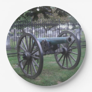 Zivile Kriegs-Kanone Gettysburg Pappteller