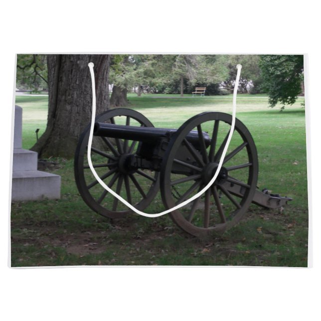 Zivile Kriegs-Kanone Gettysburg Pennsylvania Große Geschenktüte (Vorderseite)