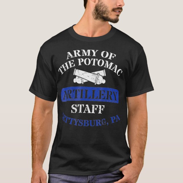Zivile Kriegsarmee der Potomac-Schlacht von T-Shirt (Vorderseite)