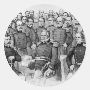 Zivile Kriegsgeneräle der Aufkleber der Gewerkscha