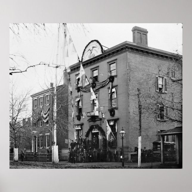 Zivile Kriegskleidung, 1865 Poster (Vorne)