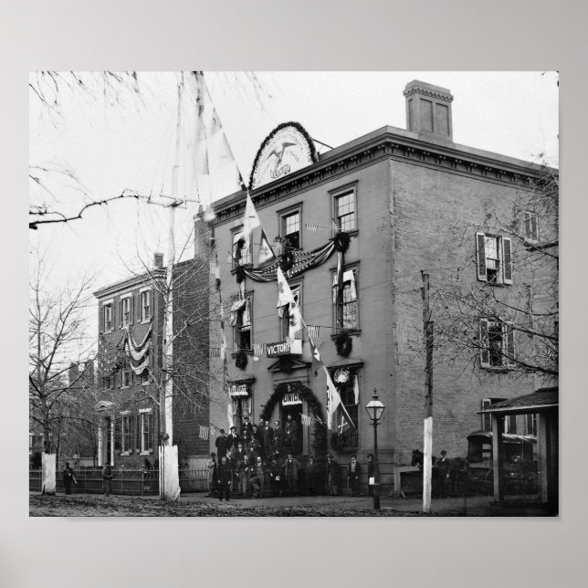 Zivile Kriegskleidung, 1865 Poster (Vorne)