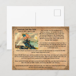 Zivile Kriegspostkarte mit interessanten Fakten Postkarte