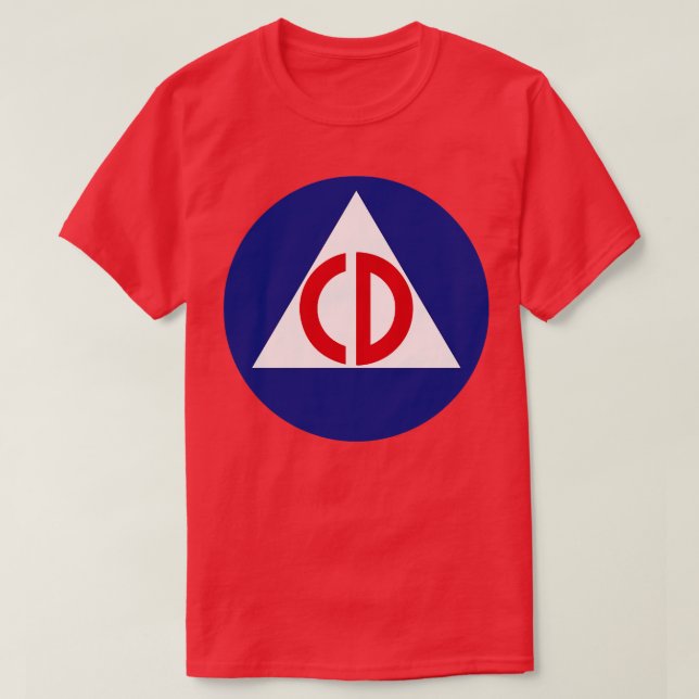 Zivile Verteidigung T-Shirt (Design vorne)
