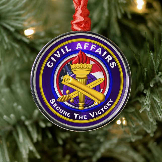 Zivile Weihnachten Ornament Aus Metall (Baum)