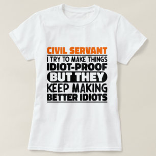 Ziviler Dienst versuche ich Dinge zu machen Lustig T-Shirt