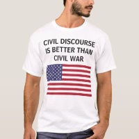 Ziviler Diskurs besser als T - Shirt unter US-Flag