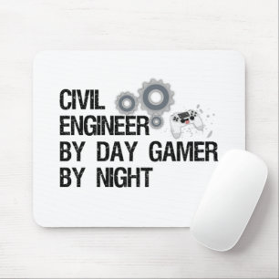 Ziviler Ingenieur bei Tagesmahlzeiten Mousepad