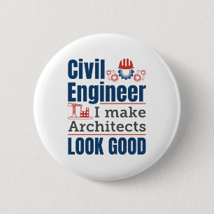 Ziviler Ingenieur, den ich Architekten gut machen Button