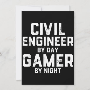 Ziviler Ingenieur für TagesGamer nach Nachtingenie Dankeskarte