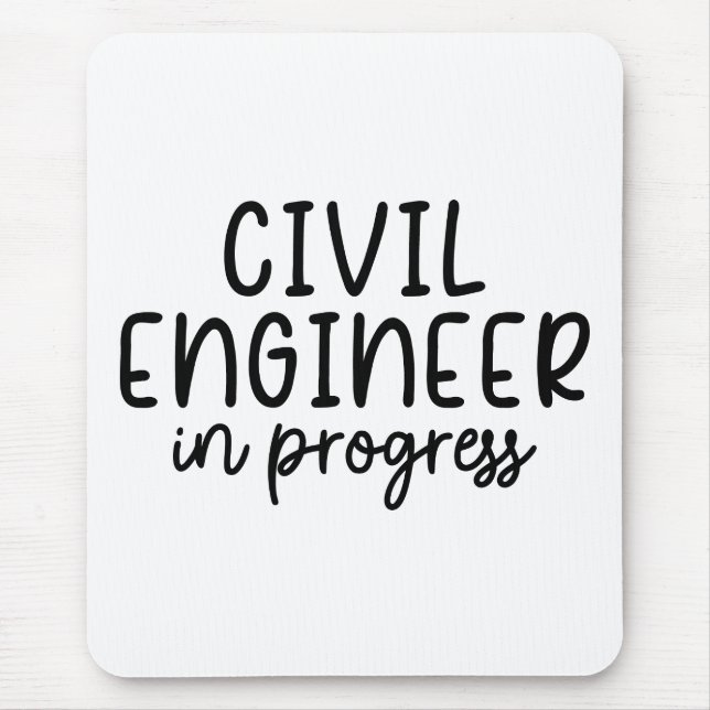 ziviler Ingenieur Kostüm Ziviler Ingenieur in Arbe Mousepad (Vorne)