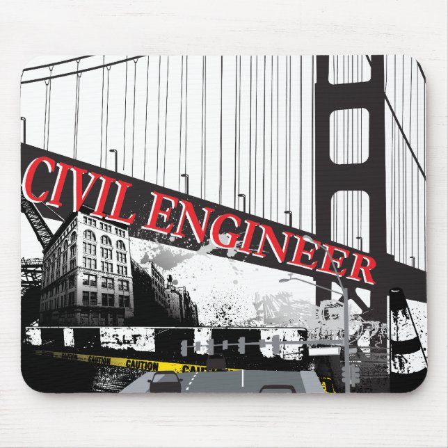 Ziviler Ingenieur Mousepad (Vorne)