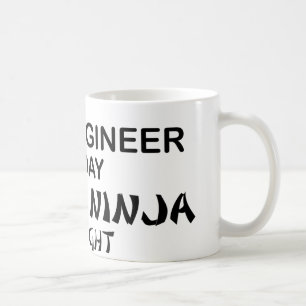 Ziviler Ingenieur tödliches Ninja bis zum Nacht Kaffeetasse