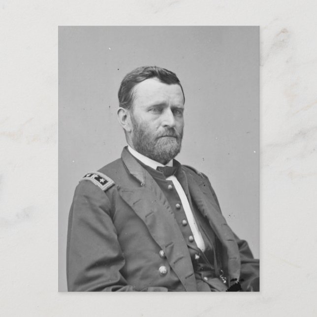 ZIVILER Krieg der USA: General Ulysses S Grant Postkarte (Vorderseite)