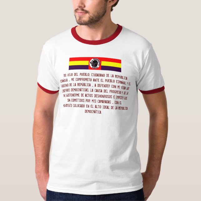 Ziviler Krieg EL Quinto Regimiento Spanien T-Shirt (Vorderseite)