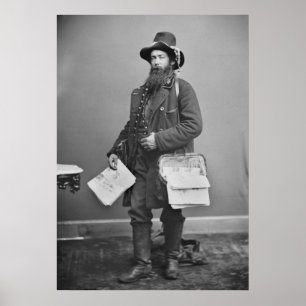 Ziviler KriegNewspaperman, 1860s Poster
