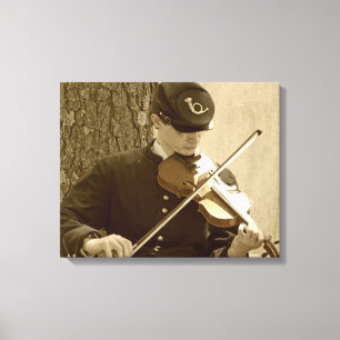 Ziviler Kriegssicherungs-Player Leinwanddruck