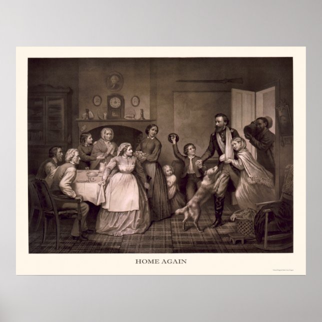 Ziviler Kriegssoldat wird begrüßt Zuhause Poster (Vorne)