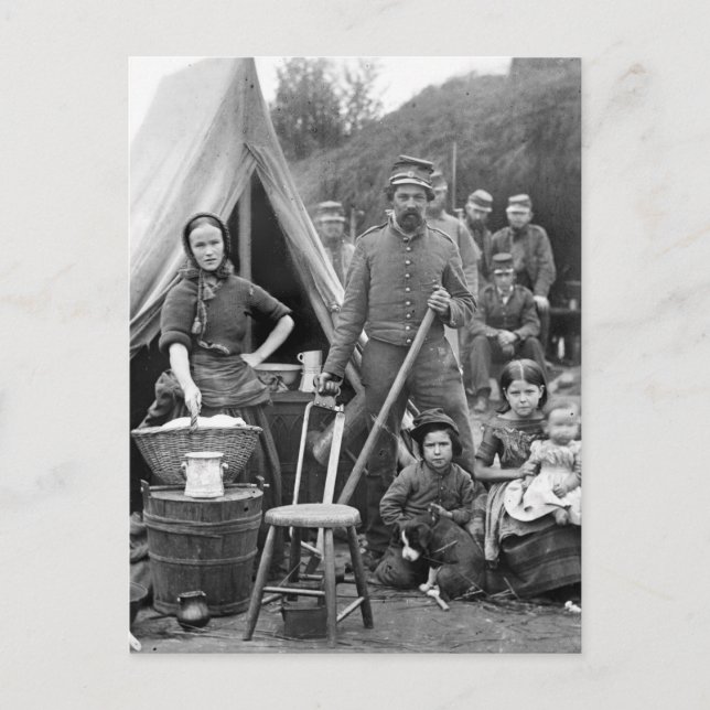 Ziviler Kriegsweg, 1861 Postkarte (Vorderseite)