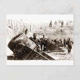 Ziviler Mortar-Akku aus dem Krieg in Yorktown Postkarte