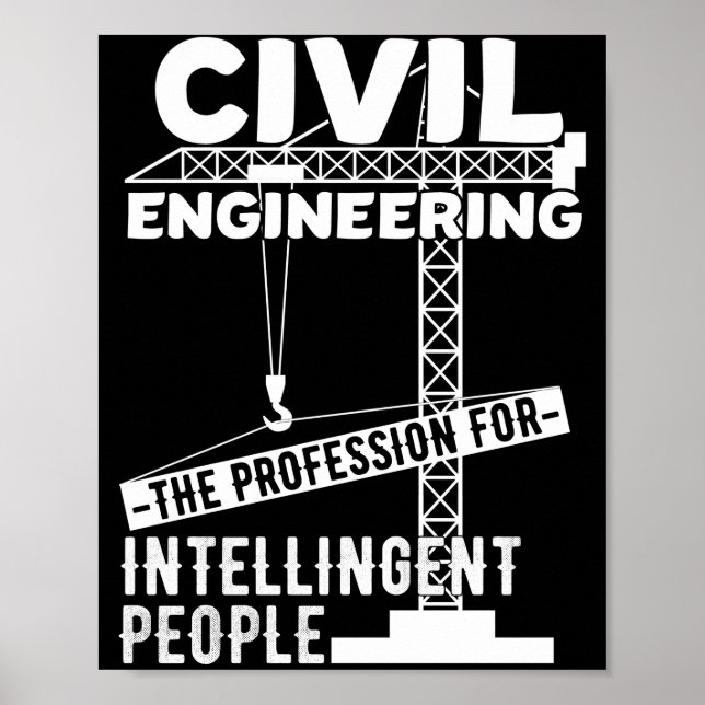 Ziviles Engineering - der Beruf des Intelligenten Poster (Vorne)