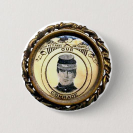Ziviles Kriegs-Abzeichen McKinleys - Knopf Button