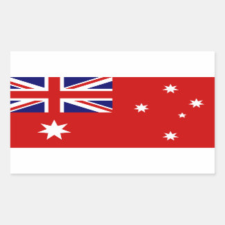 Zivilflagge Australiens Rechteckiger Aufkleber