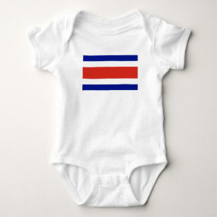 Zivilflagge Costa Ricas Baby Strampler