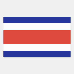 Zivilflagge Costa Ricas Rechteckiger Aufkleber