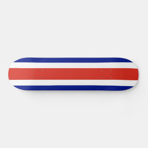 Zivilflagge Costa Ricas Skateboard