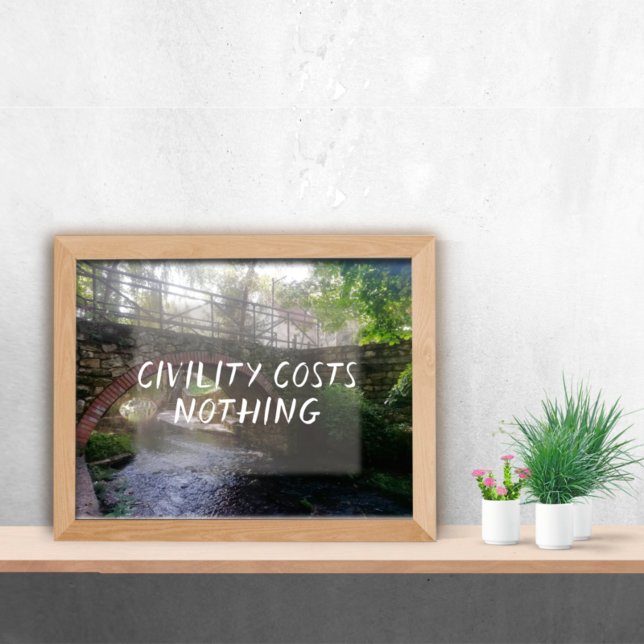 Zivilisation kostet nichts Foto Ozeanplakat Poster (Von Creator hochgeladen)