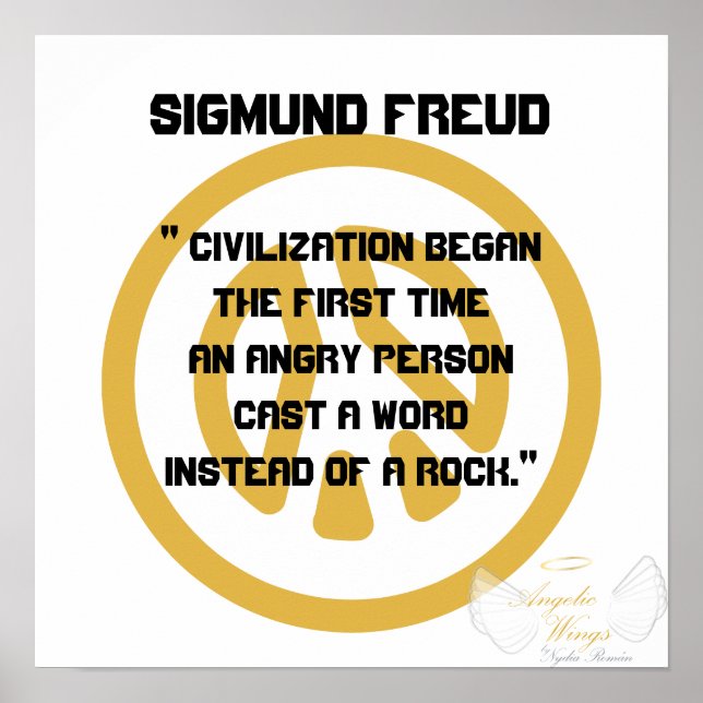 Zivilisation! Sigmund Freud-Customize Poster (Vorne)