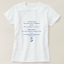Zivilisation, Umwelt und Menschensatz T-Shirt
