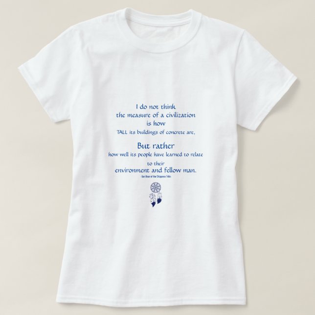 Zivilisation, Umwelt und Menschensatz T-Shirt (Design vorne)