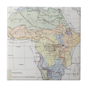 Zivilisationen von Afrika Fliese