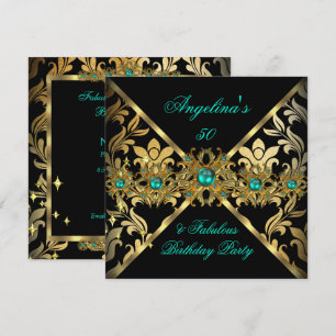 ZIZZAGO DESIGN Fabelhaftes Jade-Gold-Damaskus-Part Einladung