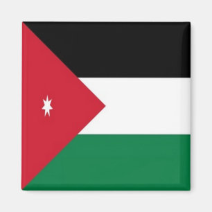 zJO001 Jordanien FLAG Jordanien, Kühlschrank Magnet