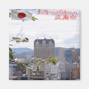 zJP010 HIROSCHIMA Panorama, Japan, Asien, Kühlschr Magnet