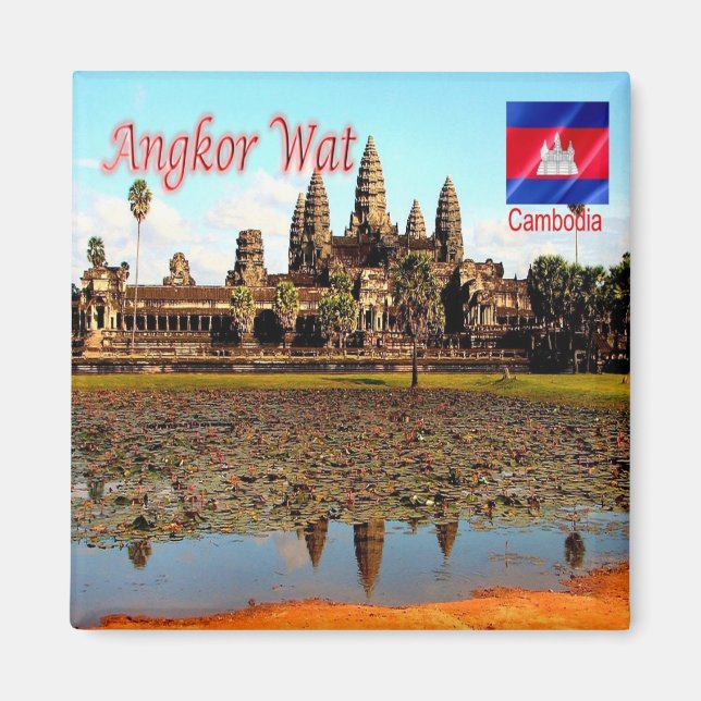 zKH005 ANGKOR WAT, Kambodscha, Asien, Kühlschrank Magnet (Vorne)