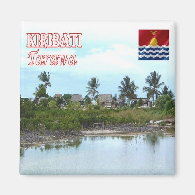 zKI004 TARAWA, KIRIBATI, Ozeanien, Kühlschrank Magnet (Vorne)