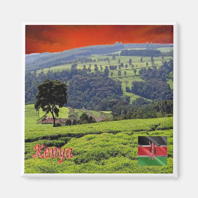 zKM006 COMOROS, Panorama, Afrika, Kühlschrank Magnet (Vorne)